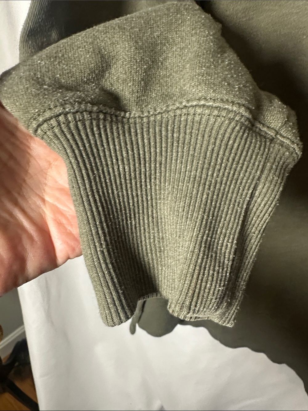aerie Olive Green Crewneck Sweatshirt - Picture 4 of 7